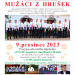 Adventní koncert folklórního mužského sboru Mužáci z Hrušek a jejich hostů